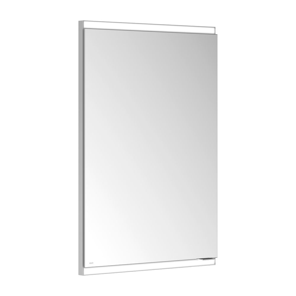 Keuco Royal Modular 2.0 Armoire miroir 1 porte gauche, éclairée, encastrable, 500x700x160 mm, argent anodisé, 800010050100000