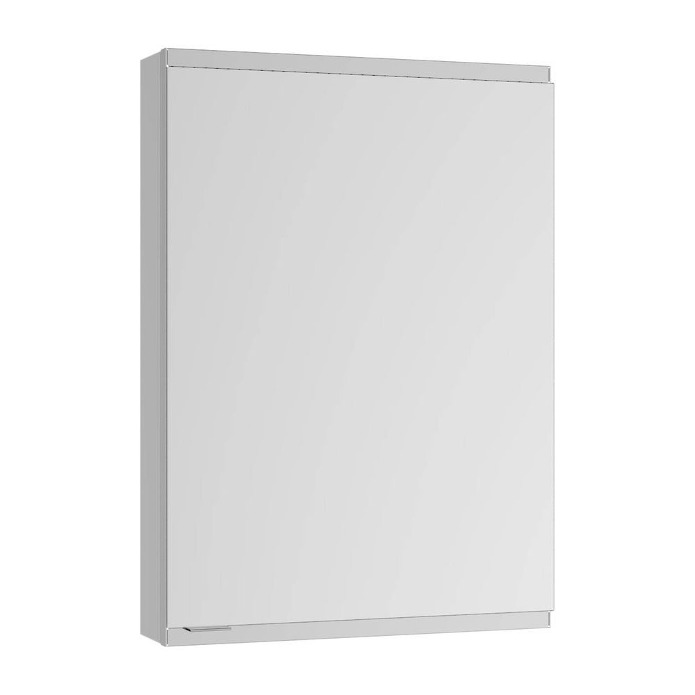 Armoire miroir Keuco Royal Modular 2.0, 1 porte, non éclairée, pose en saillie, 1 prise, 500x700x160 mm, argent anodisé
