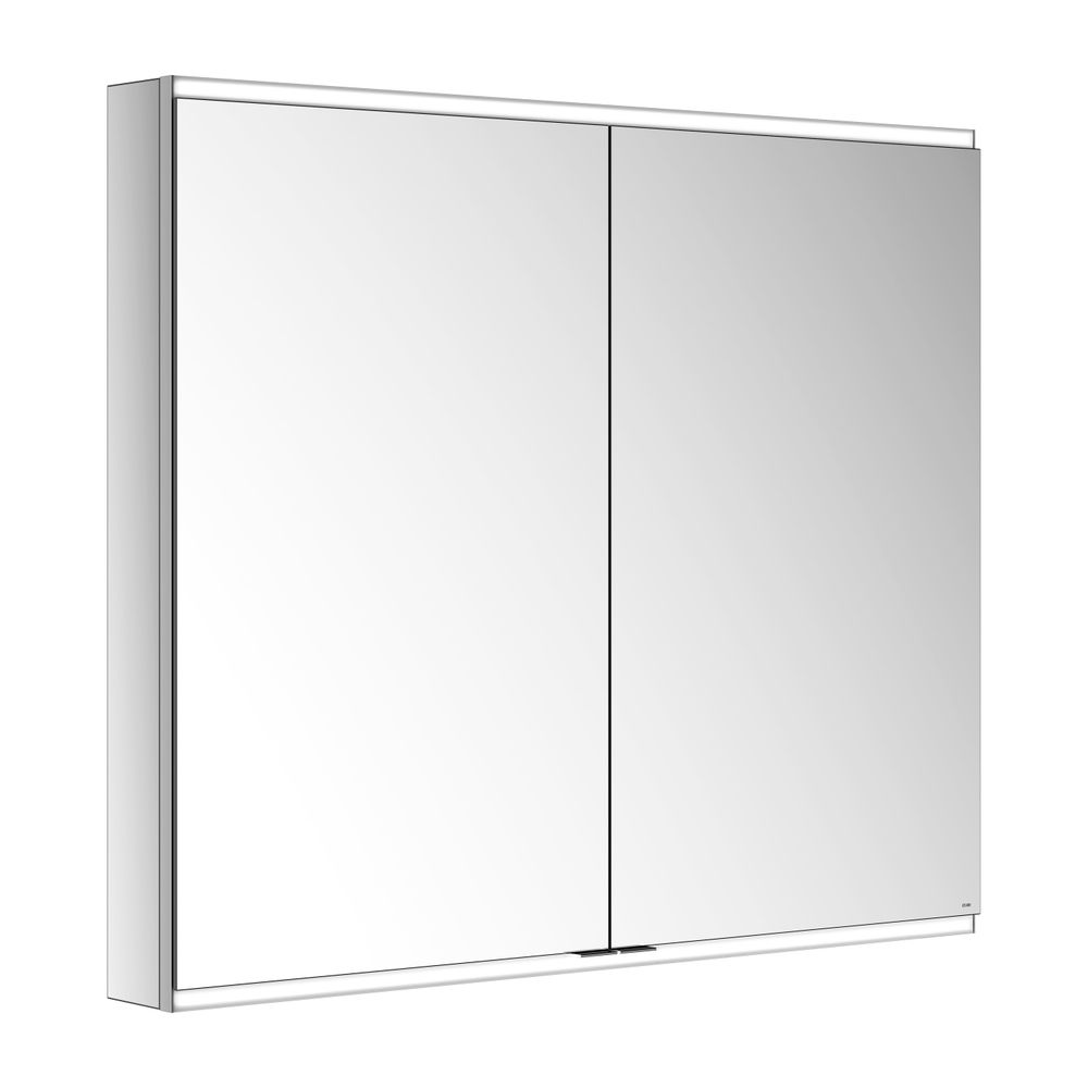 Miroir armoire Royal Modular 2.0 Keuco 2 portes, éclairé, montage mural, 1100x900x120 mm, argenté anodisé