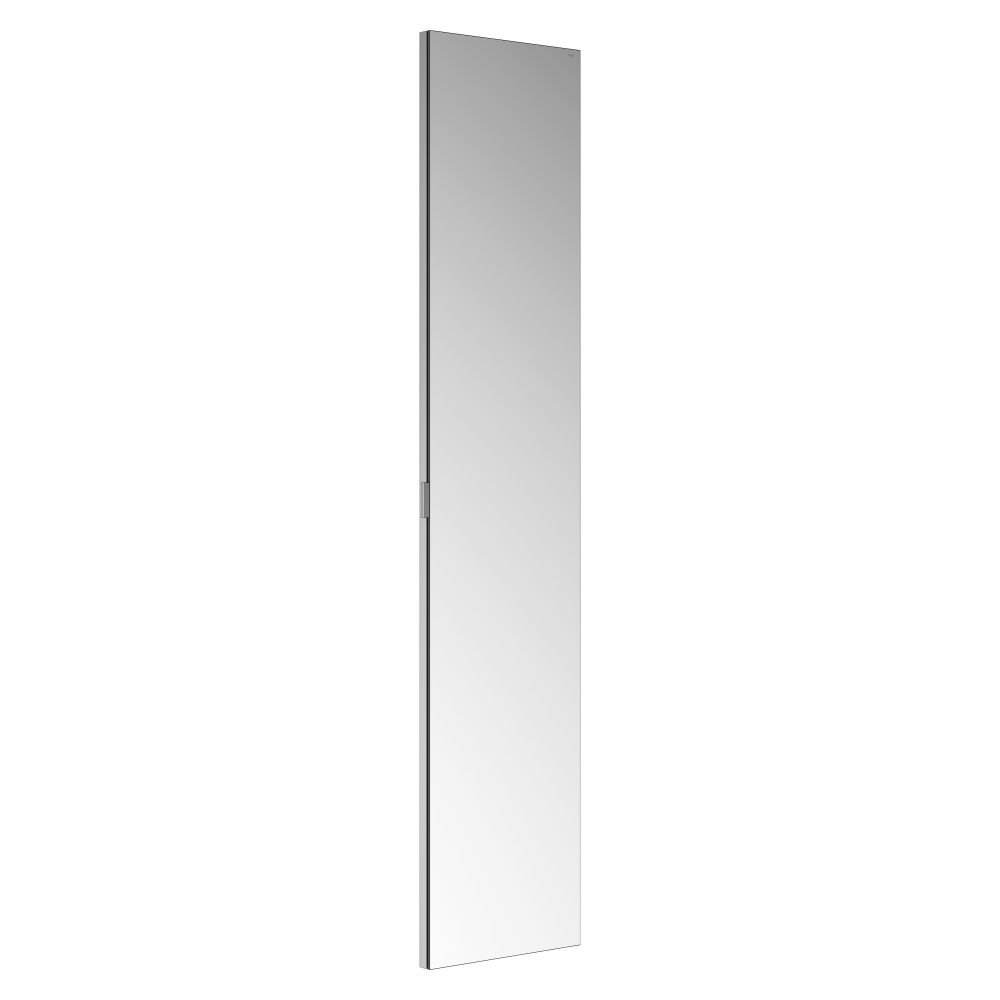 Armoire de rangement Keuco Royal Modular 2.0, 1 porte, sans éclairage, encastrable mural, ouverture à droite, 350x1600x120 mm, argent anodisé