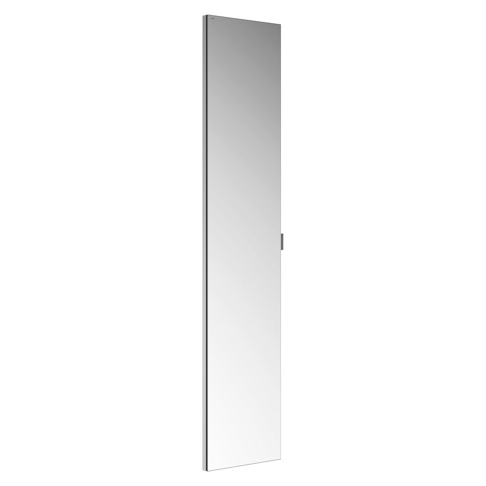 Armoire de rangement Keuco Royal Modular 2.0, 1 porte, sans éclairage, encastrable mural, ouverture à gauche, 350x1600x160 mm, argent anodisé