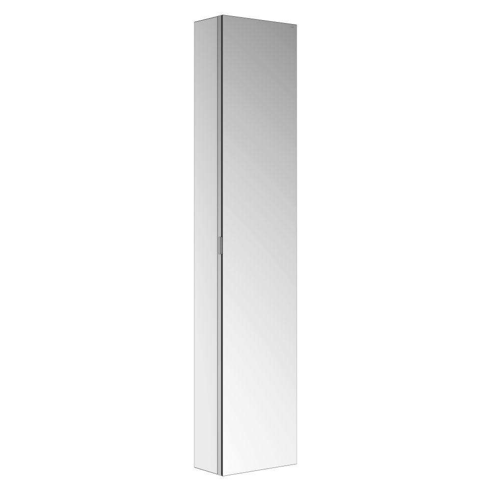 Keuco Royal Modular 2.0 Meuble de rangement à fixer, 1 porte, sans éclairage, montage mural en saillie, ouverture à droite, 350x1600x160 mm, argent anodisé