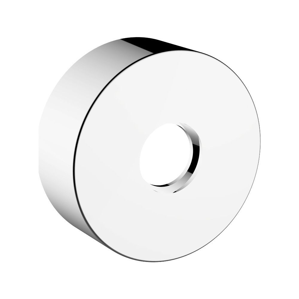 Keuco Ixmo Rosette de rallonge ronde pour raccords G 1/2" encastrés, trop-plein/robinet de douche, hauteur 25 mm, chromé