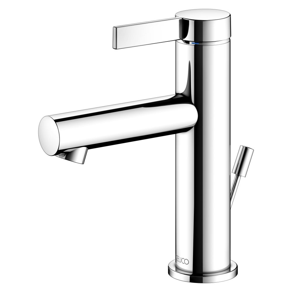 Mitigeur monocommande Keuco Ixmo Pure 100 pour lavabo avec bonde à tige, rosace ronde, chromé, 59502011000