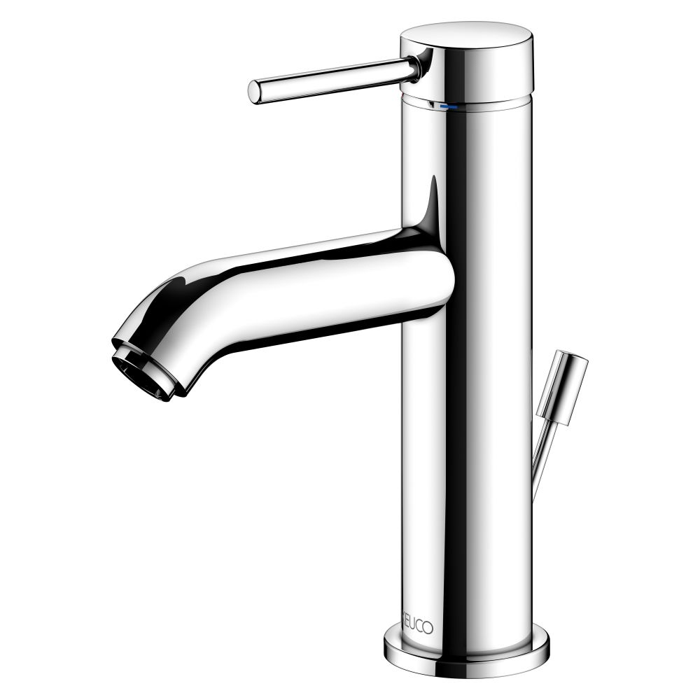 Keuco Ixmo Soft mitigeur monocommande pour lavabo 100, portée 114 mm, avec siphon à tige de traction, rosace ronde, chromé