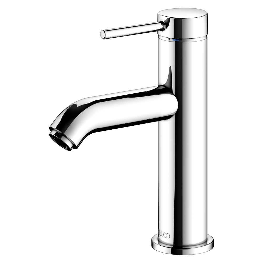 Mitigeur de lavabo Keuco Ixmo Soft à levier unique 100, portée 114 mm, sans évacuation à tige de traction, rosace ronde, chromé