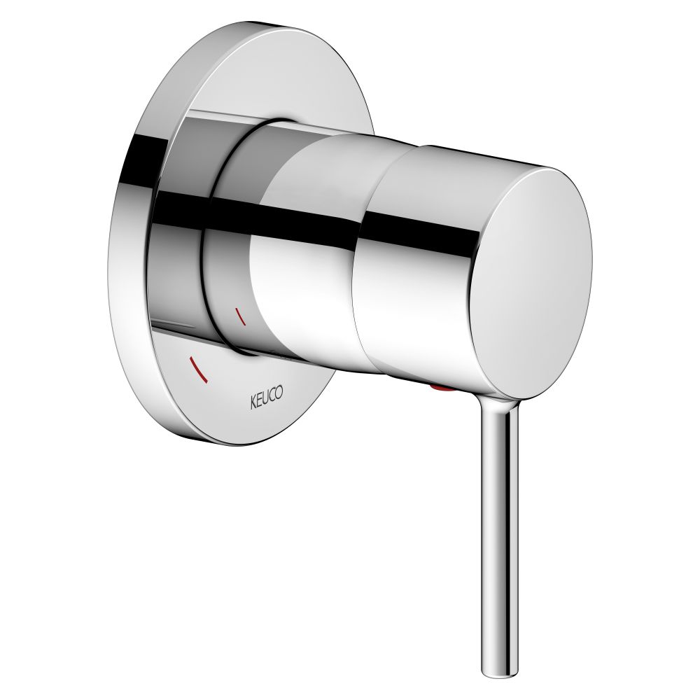 Mitigeur monocommande Keuco Ixmo Soft encastré, rosace ronde, chromé, référence 59551010201