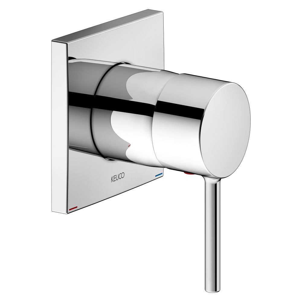 Mitigeur monocommande encastré Keuco Ixmo Soft, rosace carrée, chromé, 59551010202