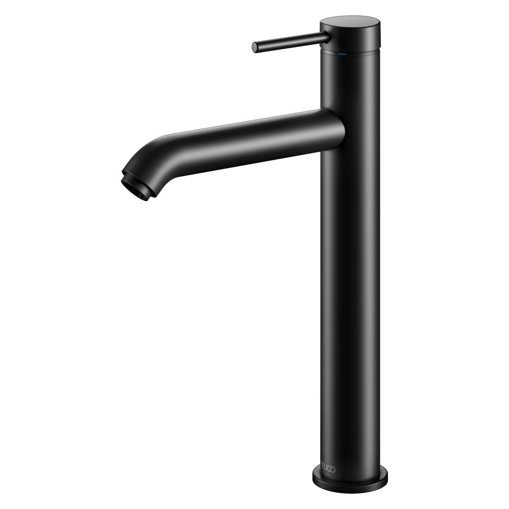Keuco Ixmo Soft mitigeur monocommande pour lavabo 210, portée 164 mm, sans siphon à tirette, rosace ronde, Noir mat