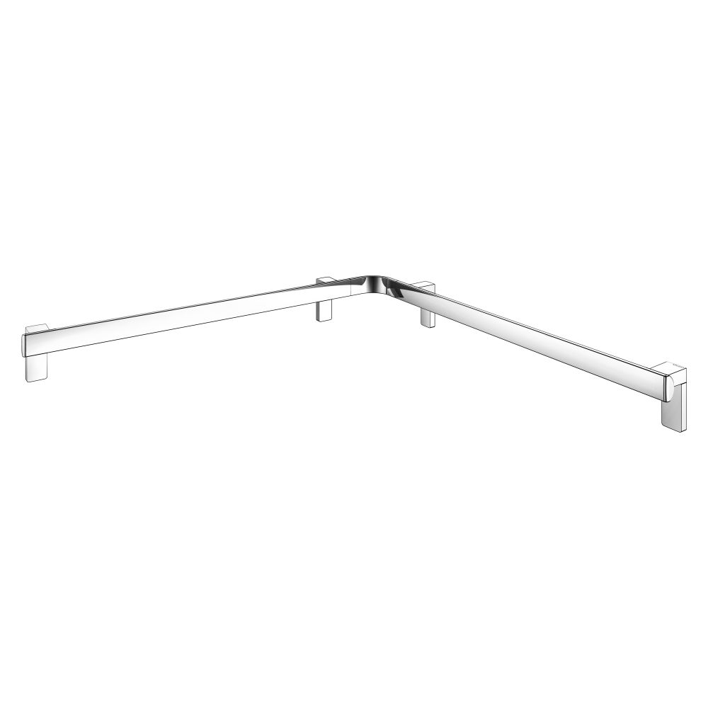 Keuco Axess barre de douche et de baignoire, 800/800 mm, avec 3x kit de fixation 1, Chromé, 35011018800