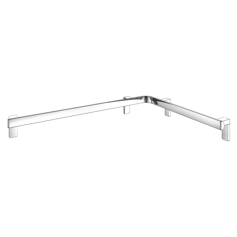 Keuco Axess barre d'appui pour douche et baignoire gauche, 800/600 mm, avec 3 jeux de fixation 1, chromé, 35011018602