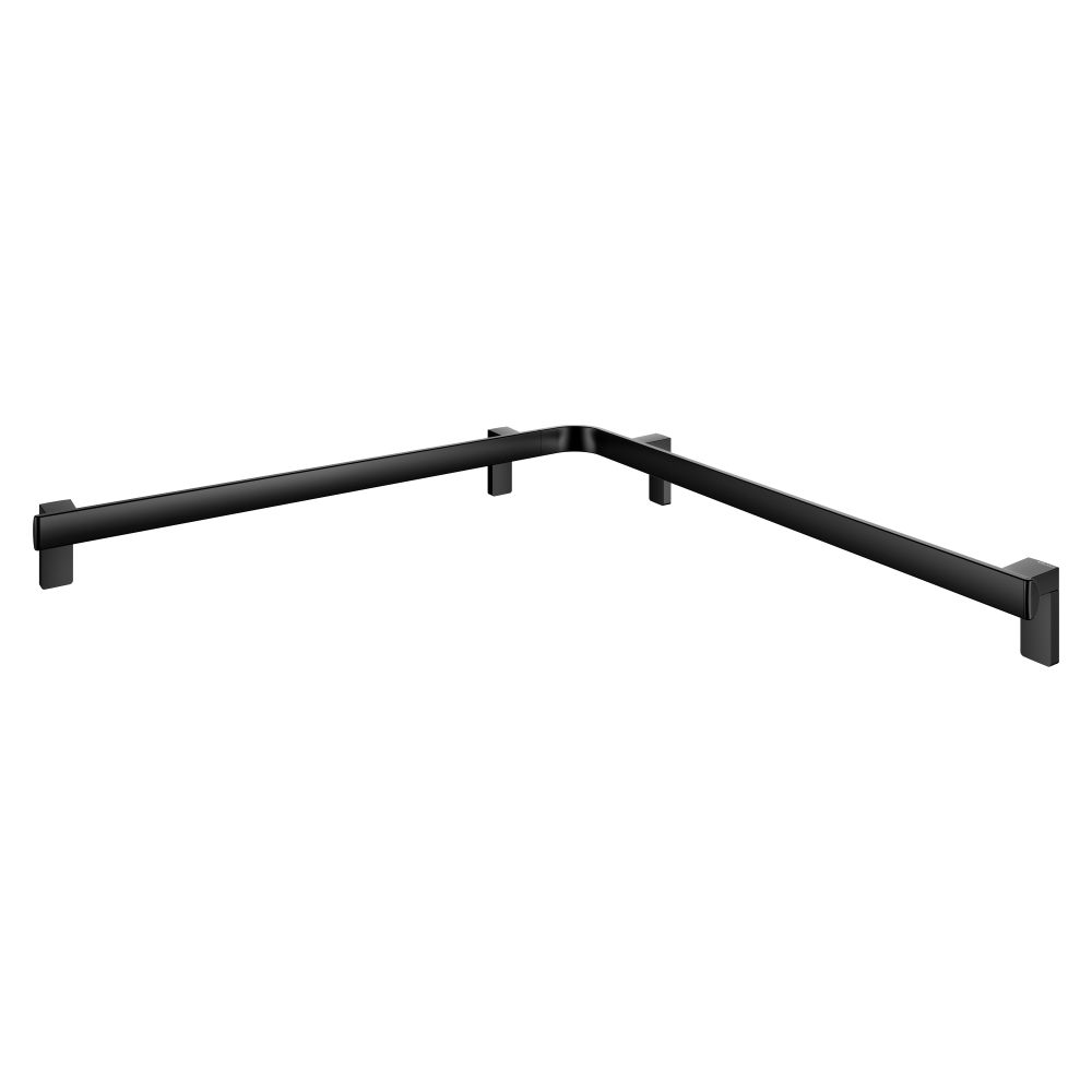 Keuco Axess barre de douche et de baignoire, 800/800 mm, avec 3x kit de fixation 1, Noir mat, 35011378800