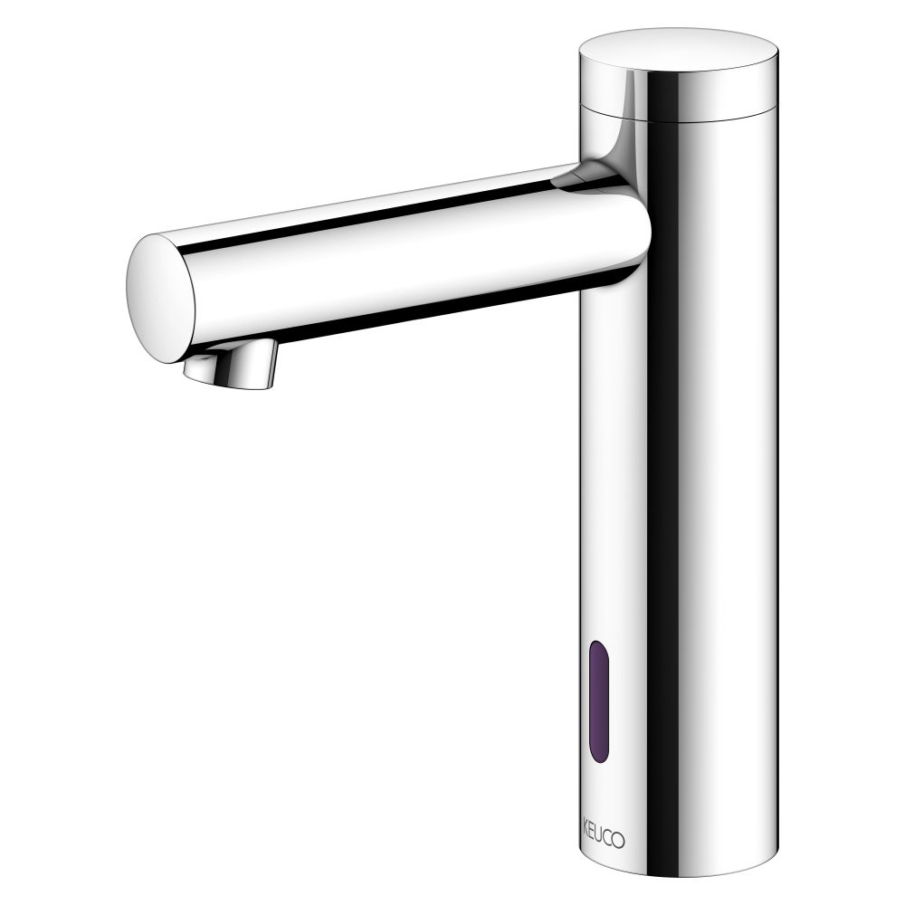 Keuco Ixmo Mitigeur électronique pour lavabo 130 à alimentation secteur, sans garniture d'évacuation, chromé, 59512011100
