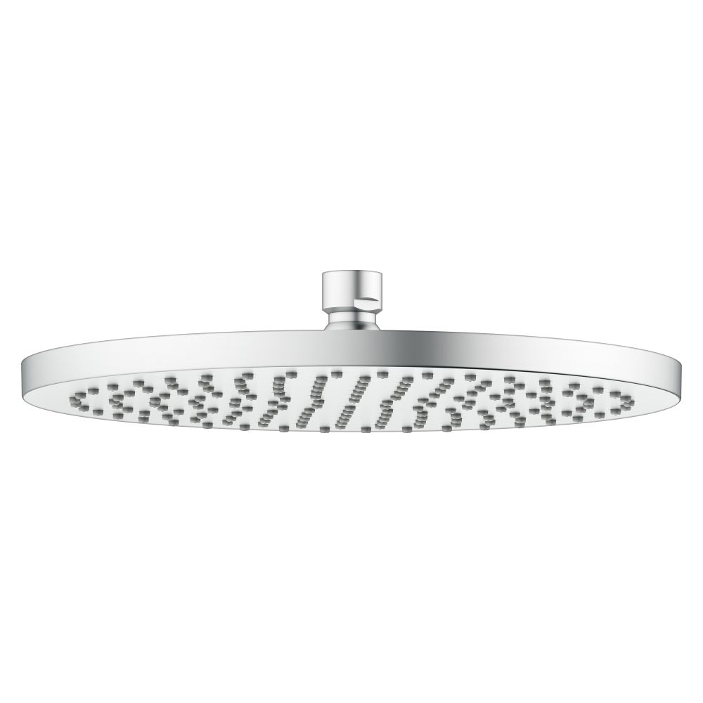 Pommeau de douche fixe rond D 250 mm, G 1/2", débit max. 15 l/min, plastique, finition aluminium, 59886170201