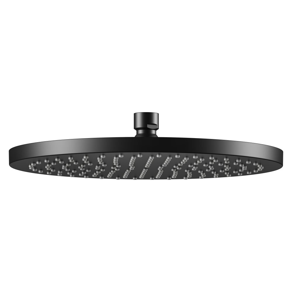 Keuco pommeau de douche de tête rond D 250 mm, G 1/2", débit max. 15 l/min, plastique, noir mat, 59886370201