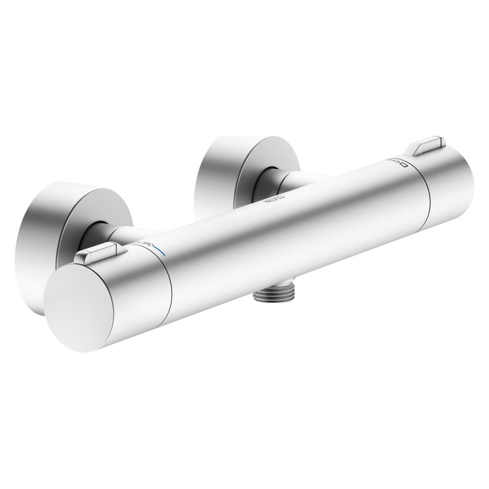 Keuco Plan Blue Mitigeur thermostatique encastré, verrou de sécurité à 38 °C, G 1/2", finition aluminium, 53926171001