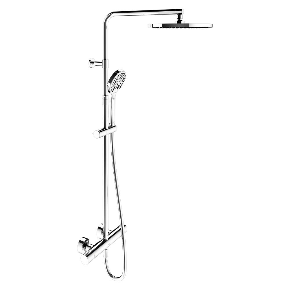 Keuco Plan Blue Mitigeur thermostatique de douche à poser, avec pommeau de tête, G 1/2", chromé, 53926012321