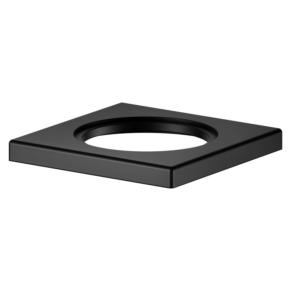 Rosace carrée Keuco Ixmo pour mitigeur monocommande et bidet, Noir mat, 59599370202