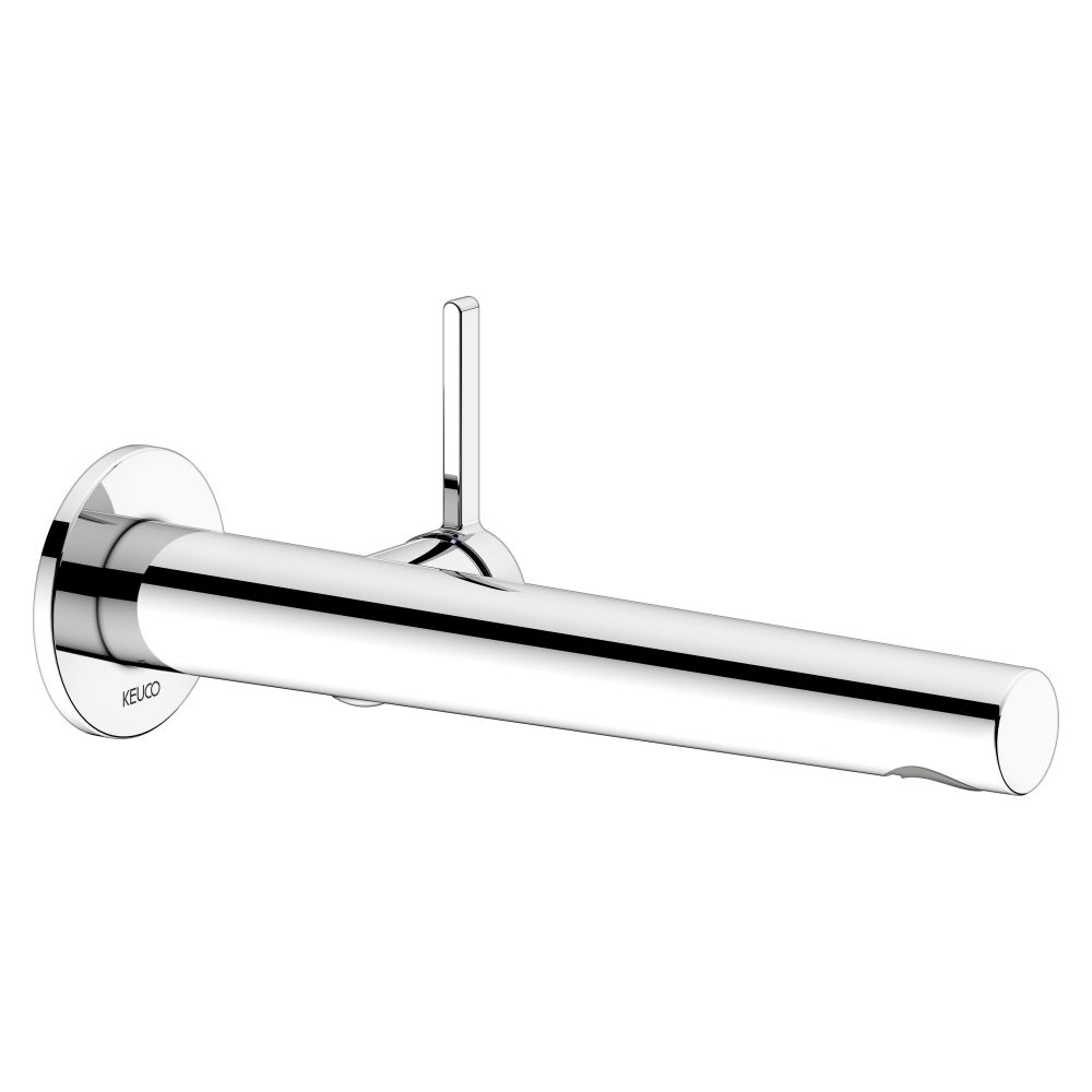 Keuco Edition 400 Mitigeur monocommande pour lavabo encastré montage mural, 1 trou, portée 243 mm, chromé, 51516012101