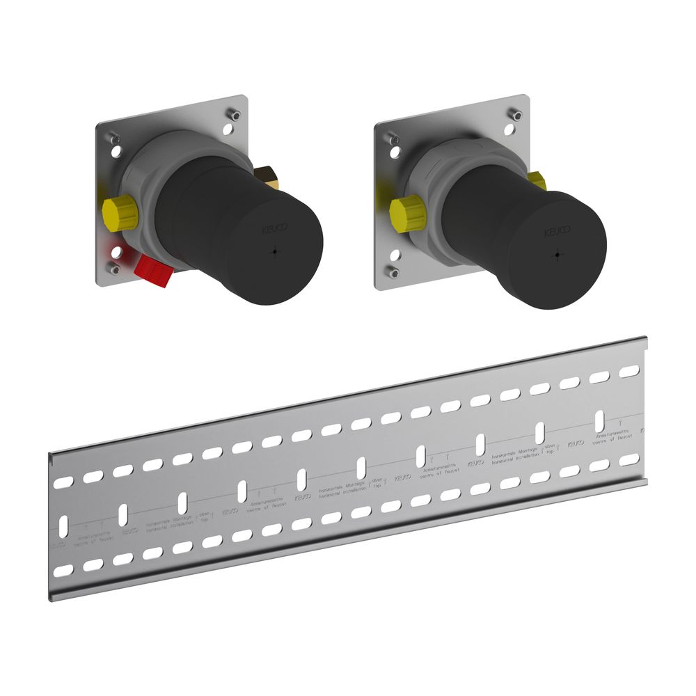 Kit corps encastré pour robinetterie thermostatique 2 voies avec raccordement flexible, G 1/2", 59953002170