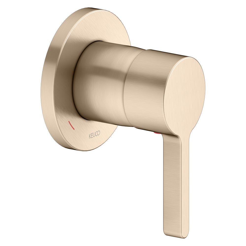 Keuco Edition 400 Mitigeur monocommande encastré avec limiteur de température, bronze brossé, 51551030001