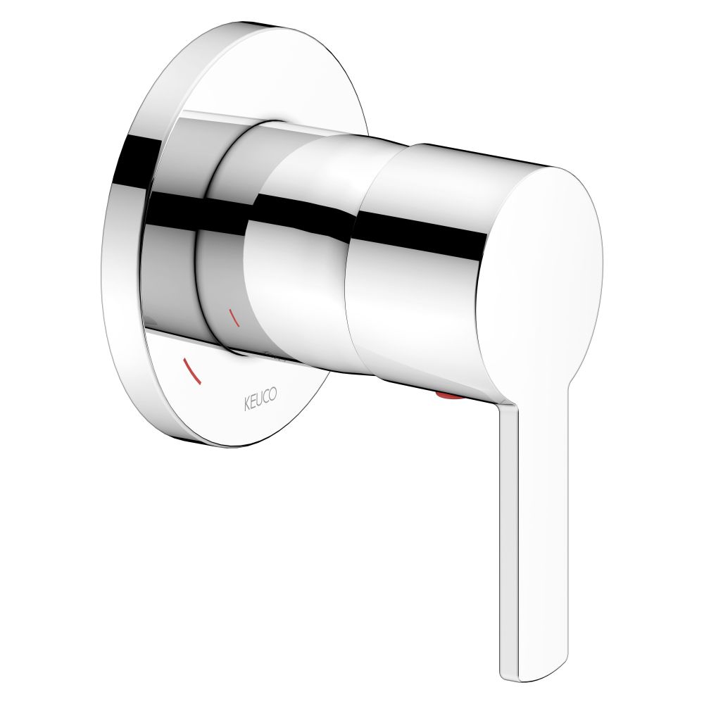 Mitigeur monocommande encastré Keuco Plan Blue avec limiteur de température, G 1/2", débit 23 l/min, chromé, 53951010001