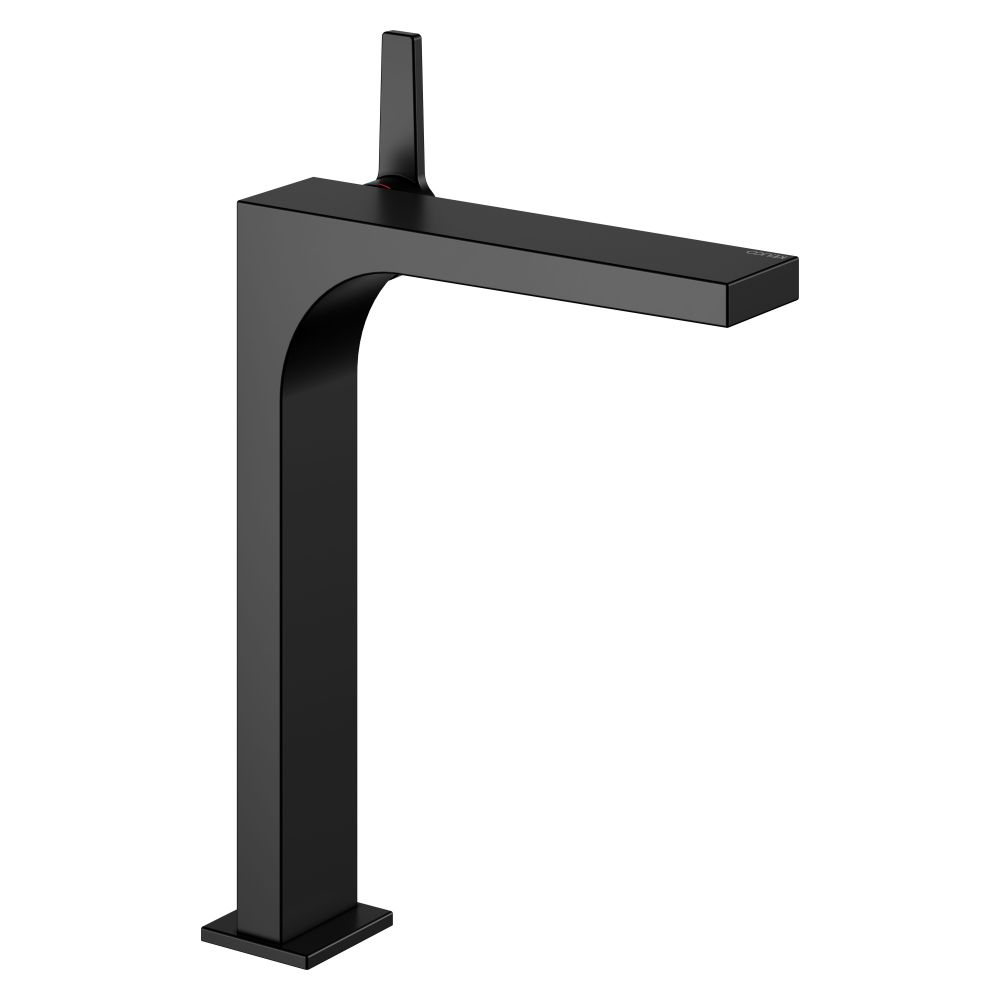 Mitigeur monocommande Edition 11 Keuco 250, 1 trou, sans évacuation, portée 180 mm, noir mat, 51102370103