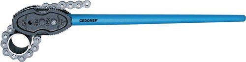 Pince à chaîne Gedore 122 - Longueur totale 1275 mm - Ouverture 48-219 mm pour tubes 1 1/2-8"