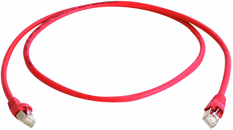 Câble de raccordement Telegärtner MP8 FS500 Cat.6A ISO, rouge, 50 m (100009125)