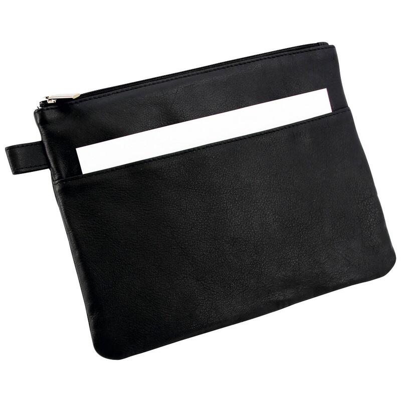 Alassio Pochette à fermeture éclair 25x19 cm noir