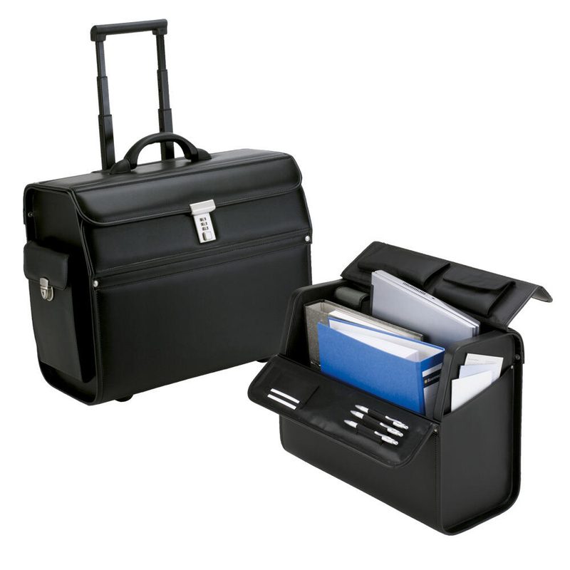 Valise pilote Alassio MONDO noir jusqu'à 43,2 cm (17 pouces)