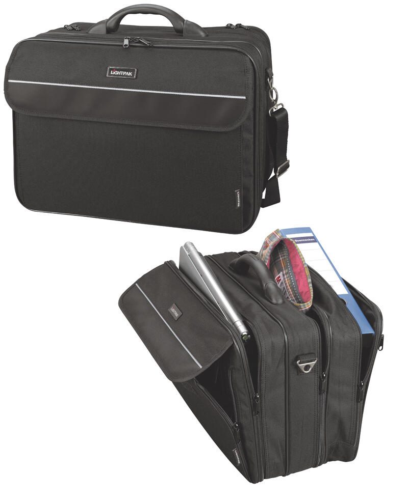 LIGHTPAK Sacoche pour ordinateur portable CORNICHE noir jusqu'à 43,2 cm (17 pouces)