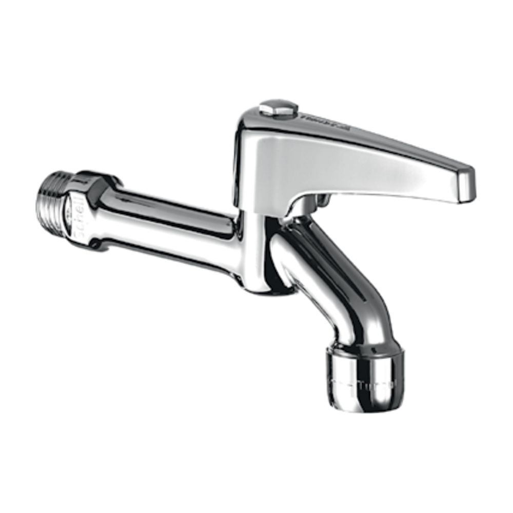 Robinet de sortie à levier Schell avec aérateur, DN 15 G 1/2", chromé
