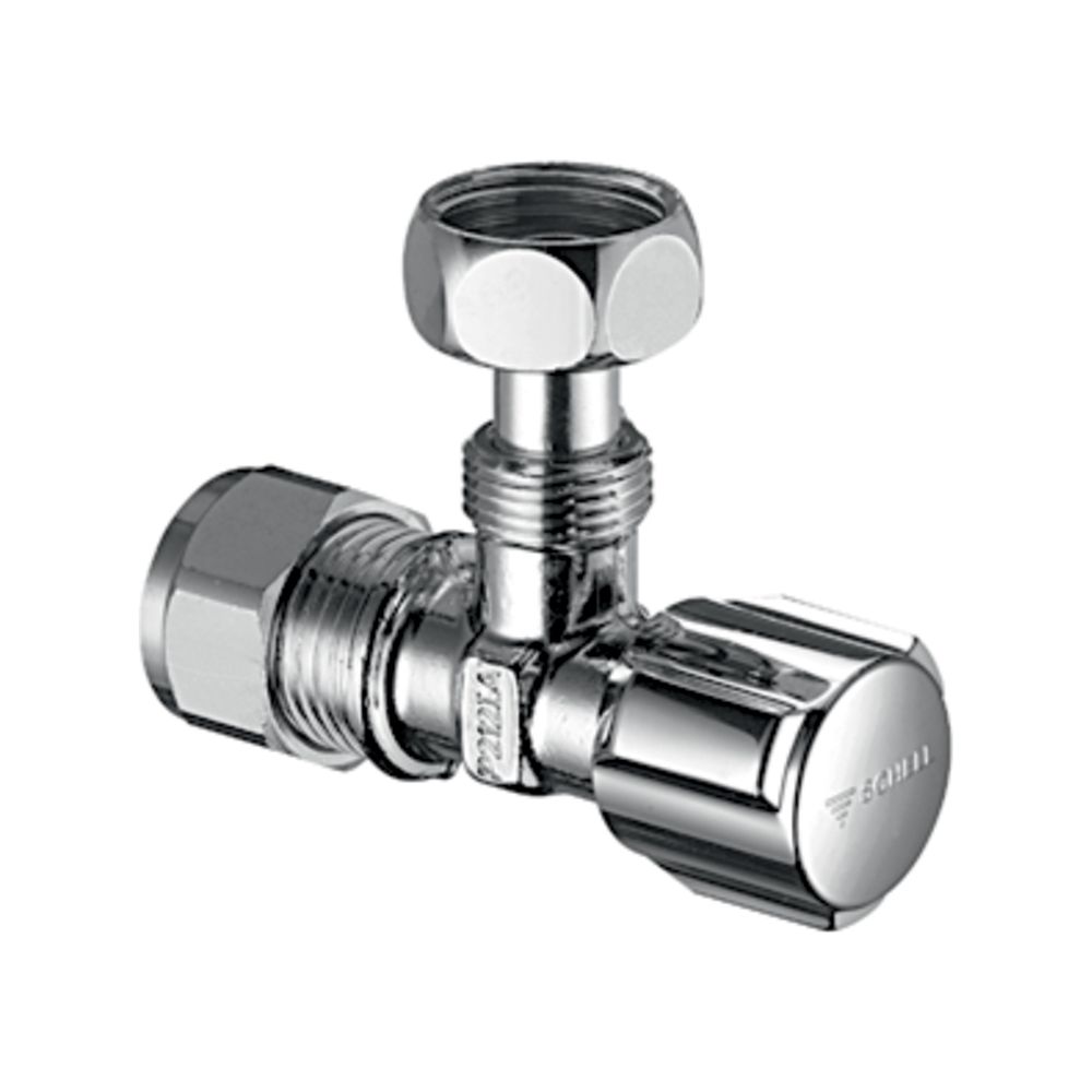 Robinet d'angle SCHELL Comfort réglable, DN 10 G 3/8", avec raccord, chromé