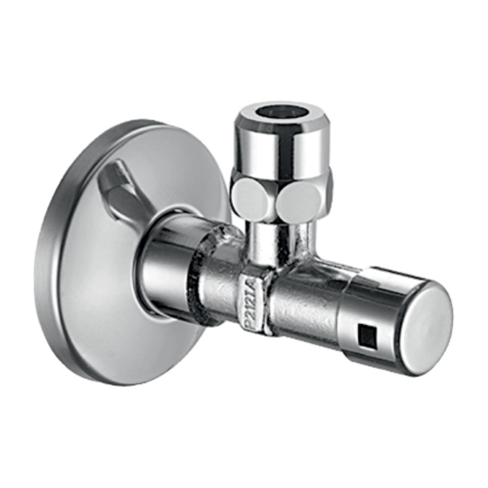 Robinet d'angle Schell Kiwa, commande sécurisée réglable, DN 10 G 3/8", chromé