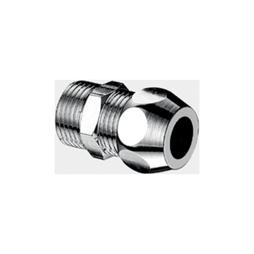 Raccord droit Schell DN 15 G 1/2" AG x 3/8" AG, Ø 10 mm, chromé