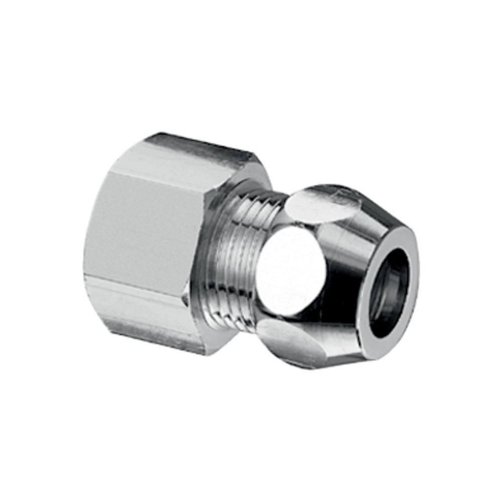 Schell Raccord droit DN 15 G 1/2" femelle x 1/2" mâle, Ø 12 mm, chromé