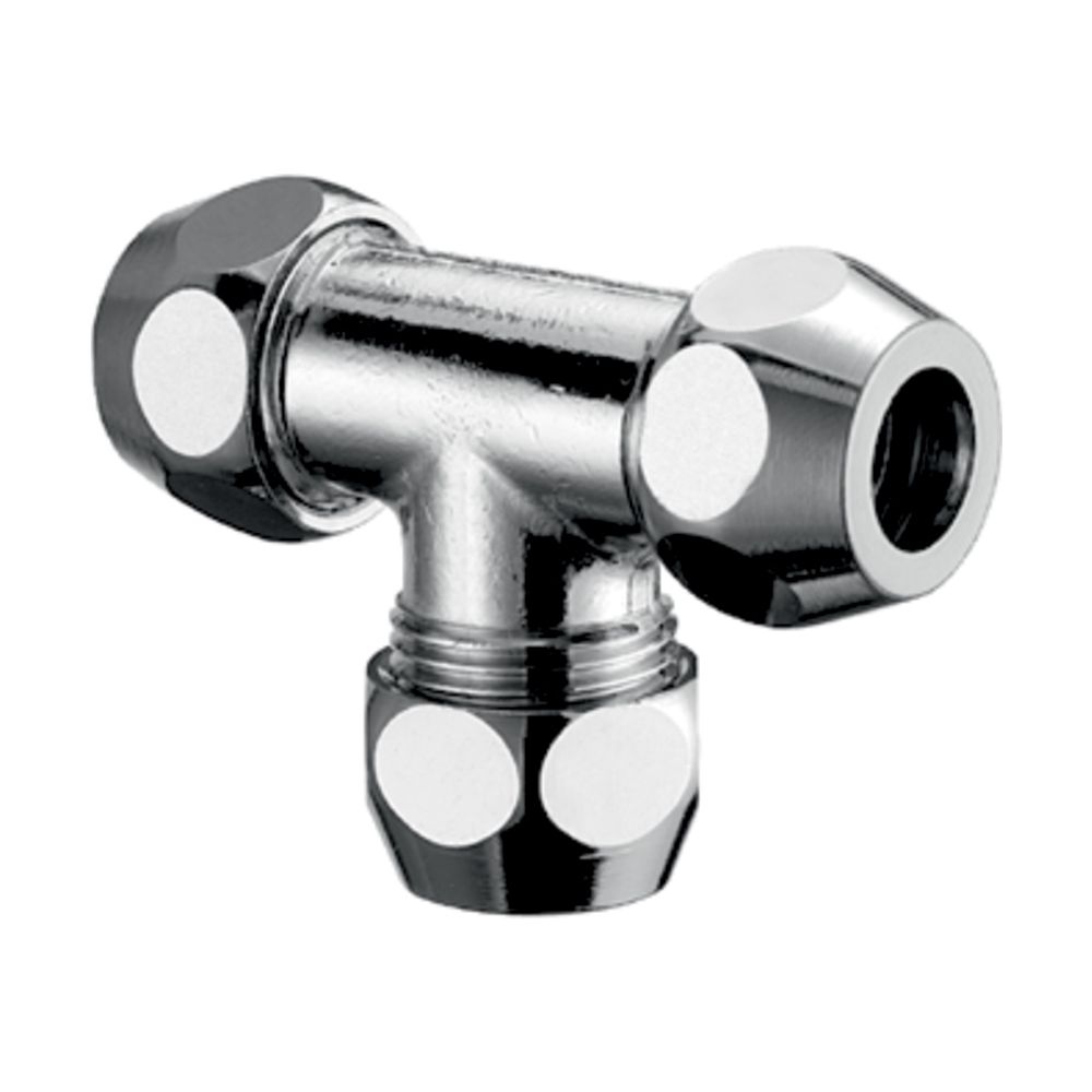 Raccord en T SCHELL DN 10 G 3/8" AG, ∅ 8 mm, chromé