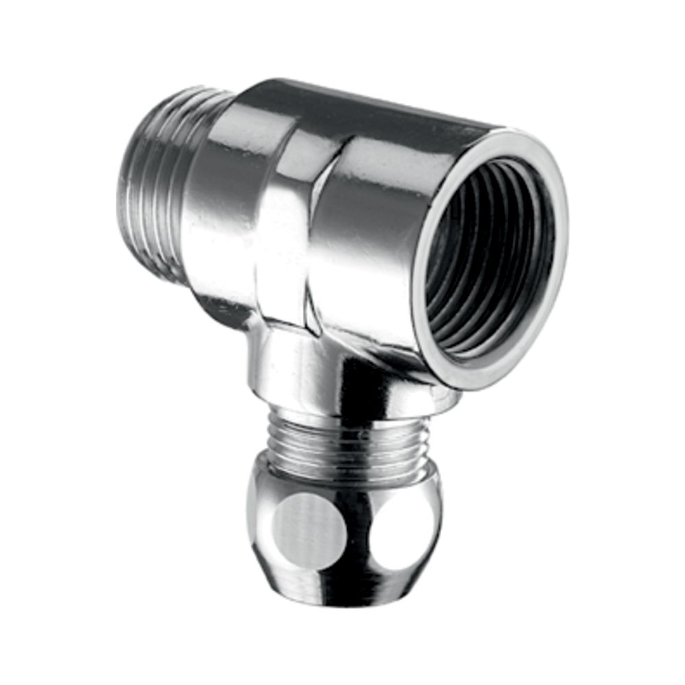 Té Schell avec raccord à compression, DN 15 1/2" x Ø 10 mm, chromé
