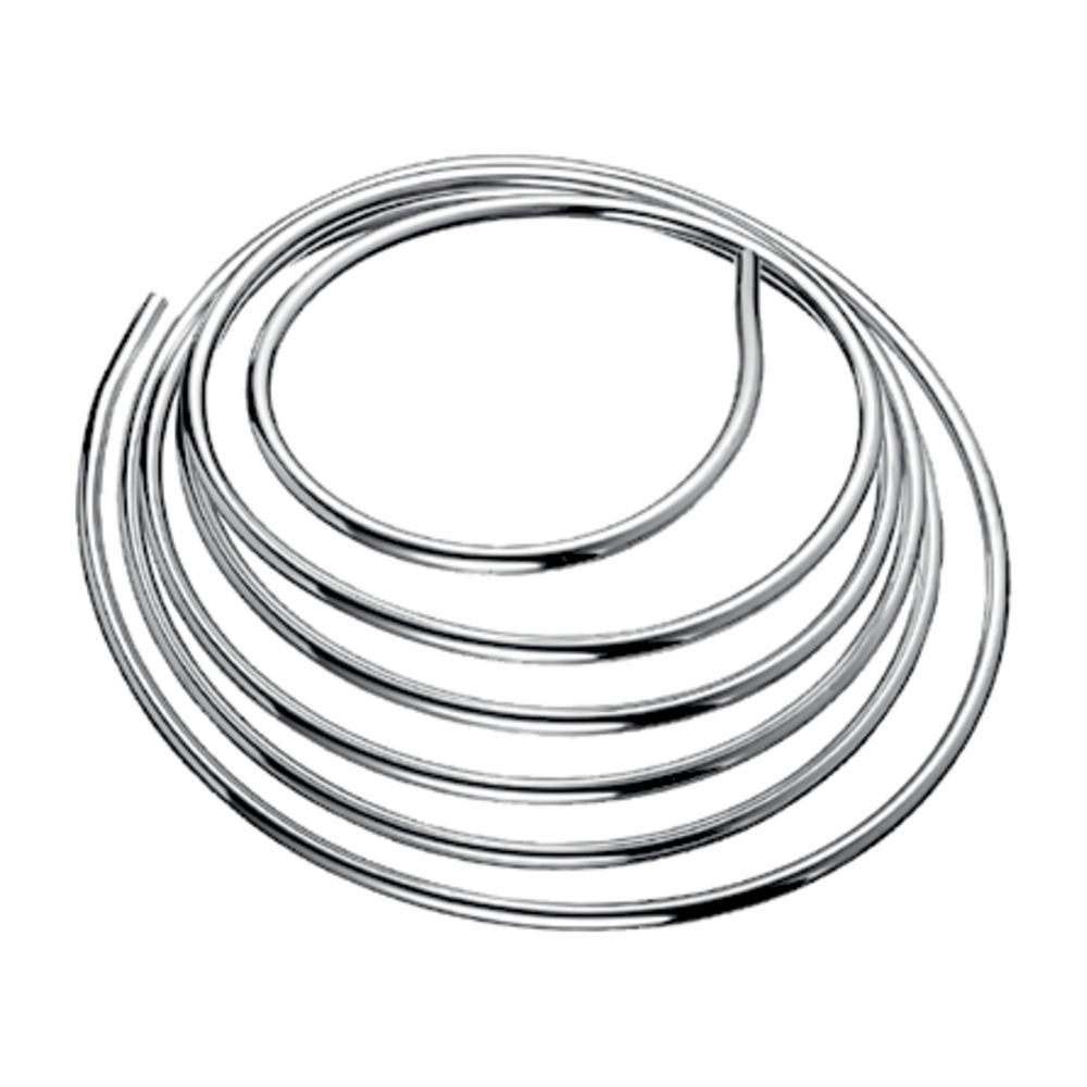Raccord en cuivre Schell, diamètre 10 mm, longueur 5000 mm, chromé