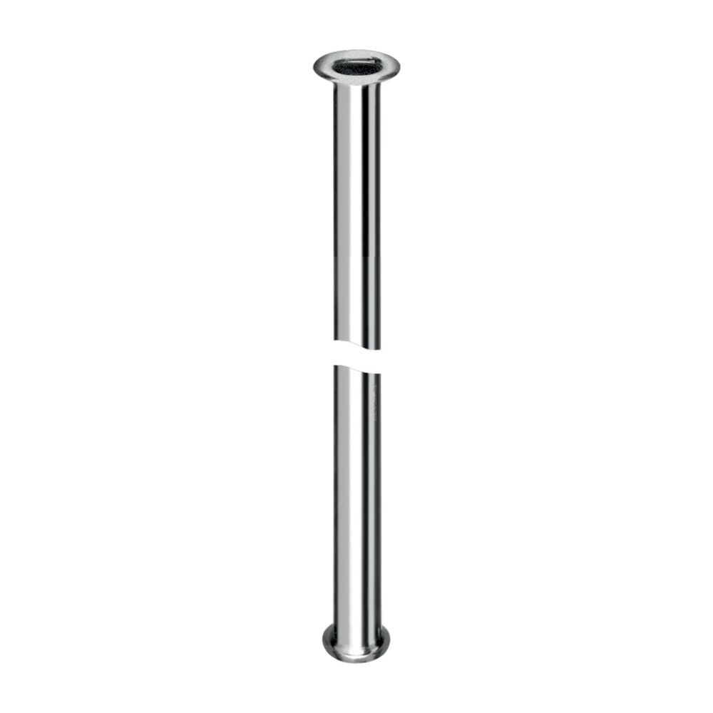 Tube en cuivre Schell 3/8" x 1/2" à bords rabattus, Ø 10 mm, longueur 800 mm, chromé