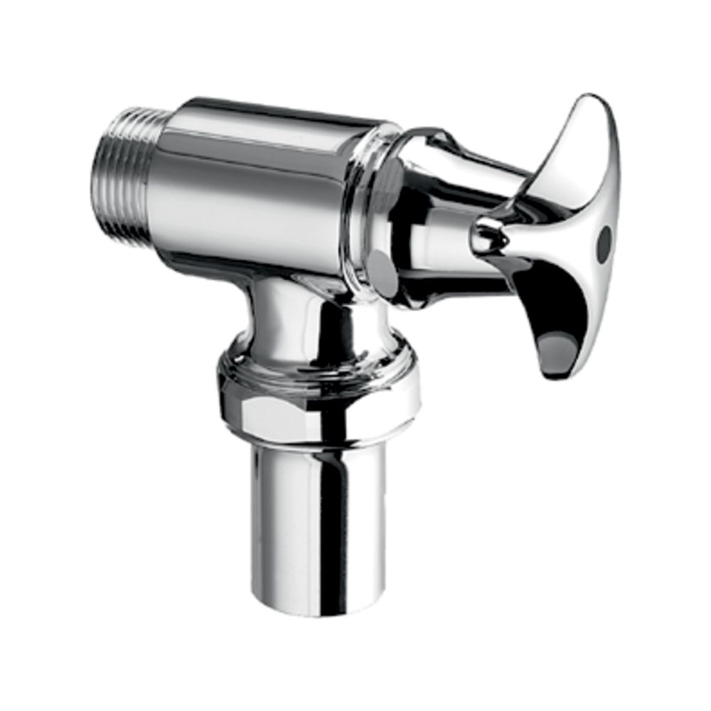 Schell Schellomat robinet de chasse WC à poser, poignée à trois étoiles, 3/4", chromé