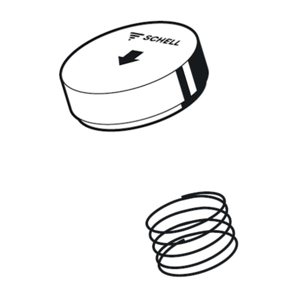 Schell Puris SC Poignée de commande eau froide, ressort de compression, chromé