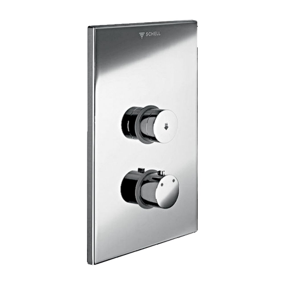Schell Linus D-SC-T Robinet de douche encastré Linus D-SC-T, eau mitigée, fermeture automatique, thermostatique, chromé