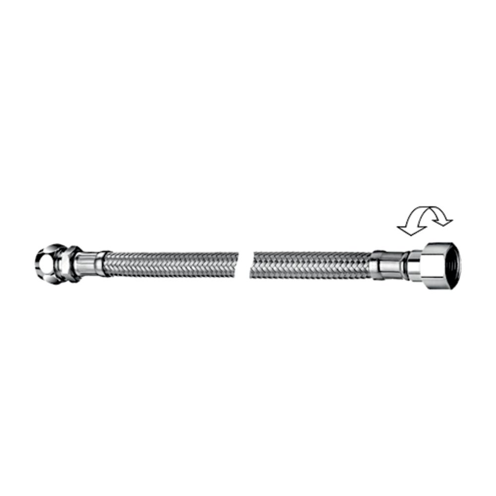 Schell Schlauch Clean-Flex S, rotatif écrou union 3/8", raccord 3/8" x 10 mm, longueur 500 mm, à l'unité, chromé
