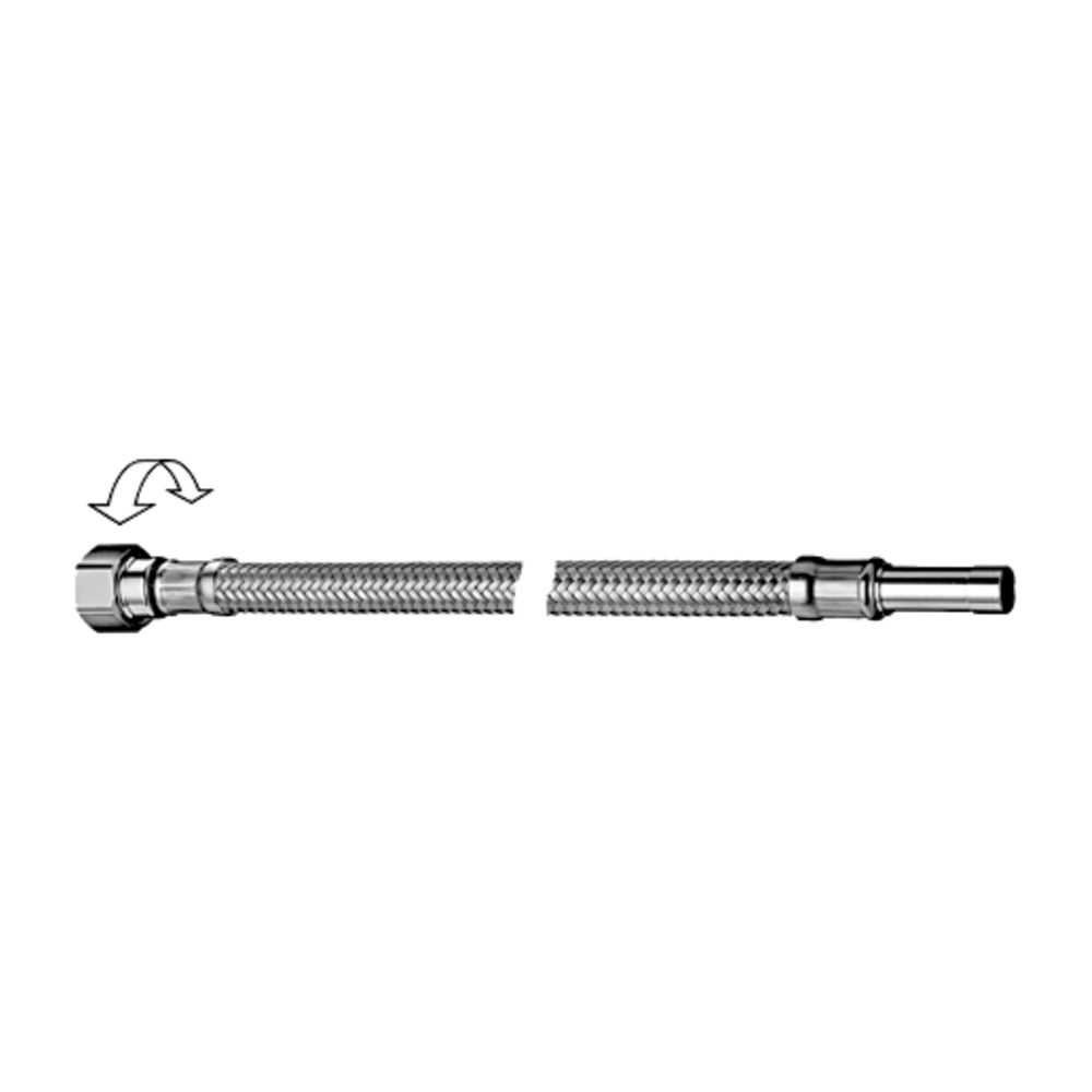 Schell Schlauch Clean-Flex S, raccord tournant 3/8" écrou union, embout tubulaire Ø 10 mm, longueur 500 mm, chromé