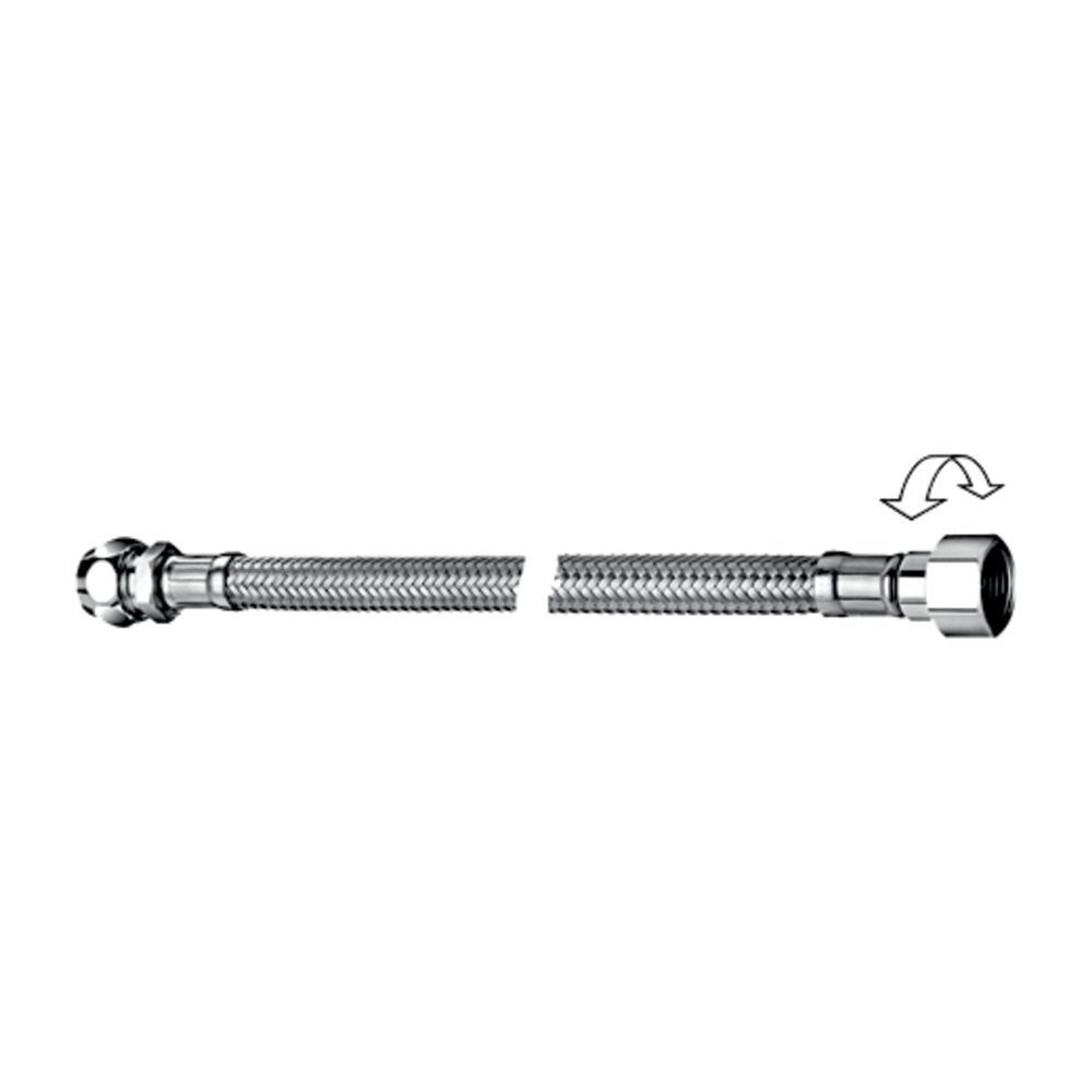 Tuyau flexible Clean-Flex S Schell, rotatif écrou union 3/8", raccord 3/8" x 8 mm, longueur 300 mm, chromé