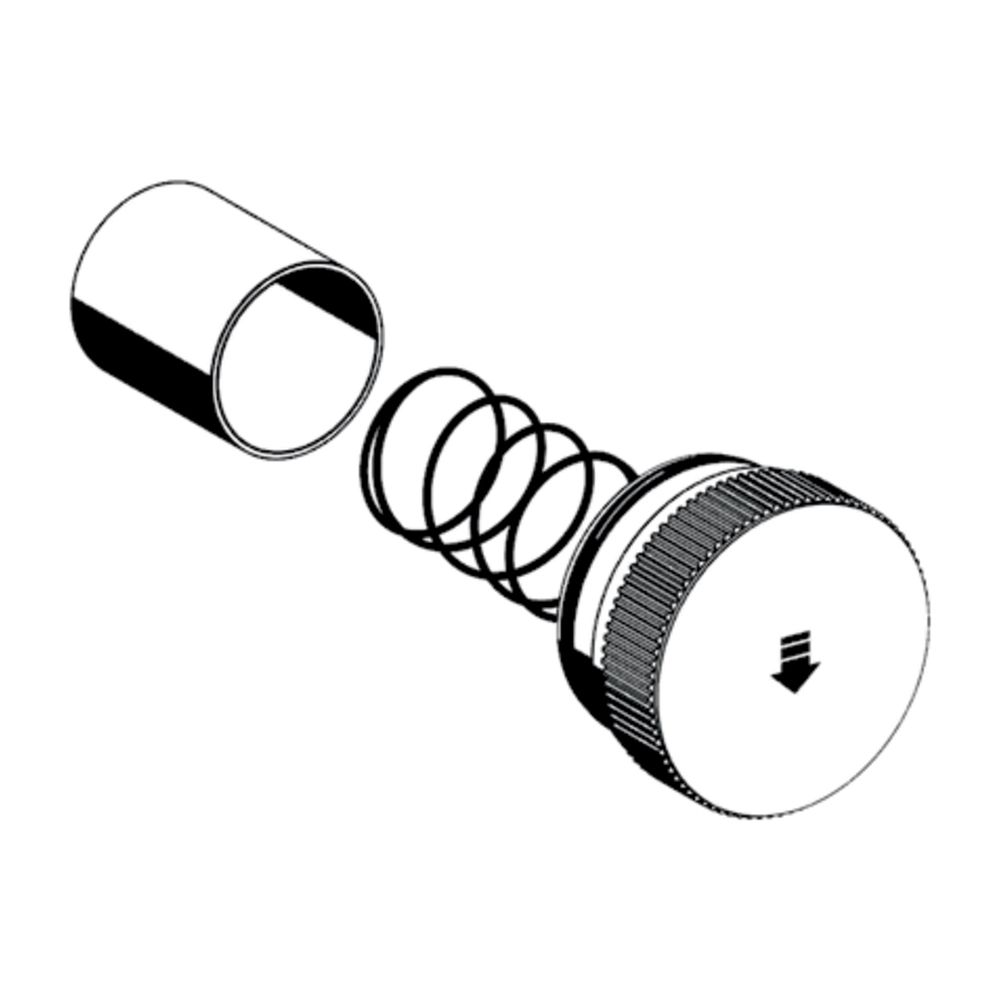 Bouton de commande Schell Linus SC-M pour douche encastrée, eau mitigée, chromé