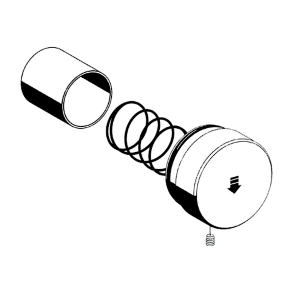 Bouton de commande Schell Linus SC-V pour douche encastrée eau froide, chromé