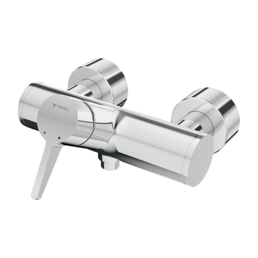 Robinetterie de douche Schell Vitus VD-EH-M/u, montage apparent, eau mitigée, EHM, raccordement par le bas, 2 x DN 15 G 1/2", chromé